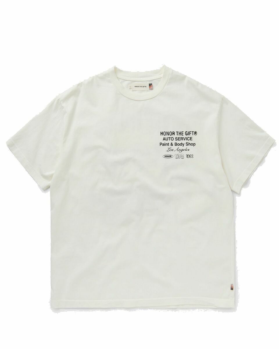 Photo: Honor The Gift Inner City Auto Service Ss Tee Beige - Mens - Shortsleeves