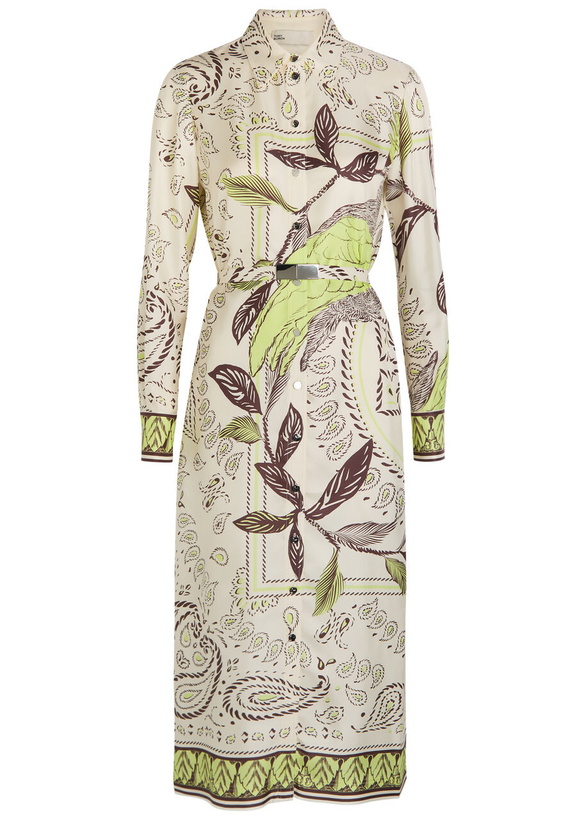 sachin and babi light blue dress Tory Burch Paisey Embroidery Tiered Dress - White main image 1