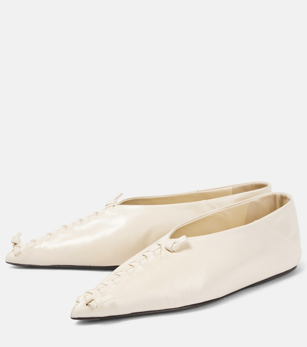 Jil Sander Black Leather Ballet Flats main image 1