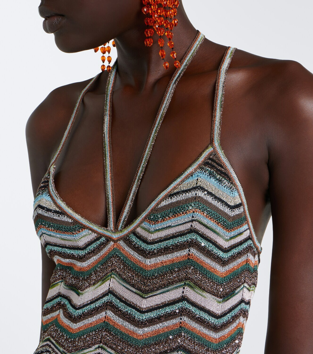 Missoni ZigZag lamé maxi dress