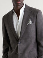 Mr P. - Wool, Silk and Linen-Blend Suit Jacket - Brown