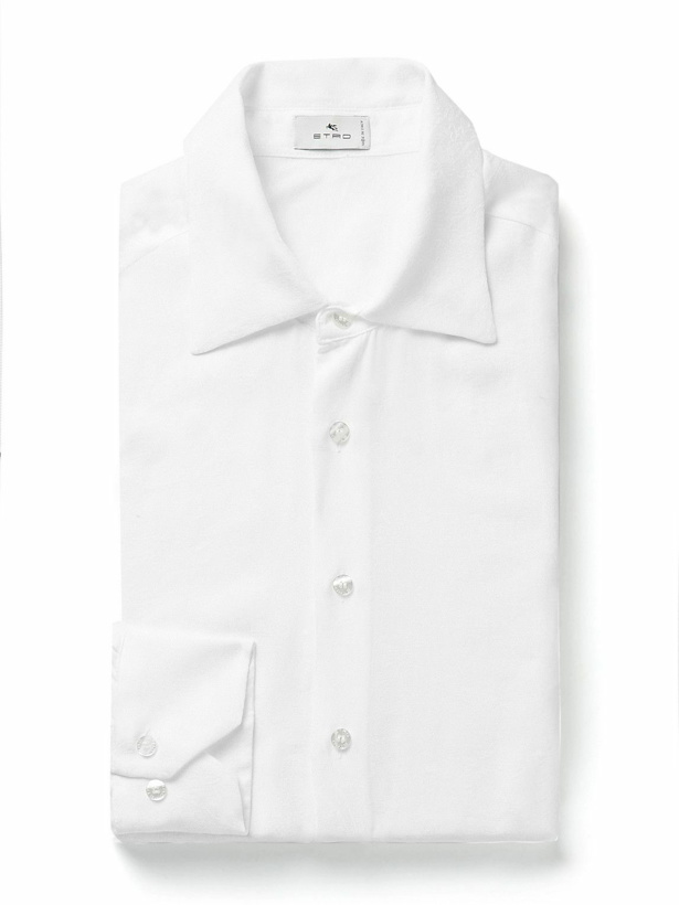 Photo: Etro - Paisley-Jacquard Lyocell Shirt - White