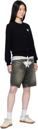 BAPE Black Twin STA Denim Shorts