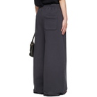 LU'U DAN Gray Raw-Cut Bontan Sweatpants