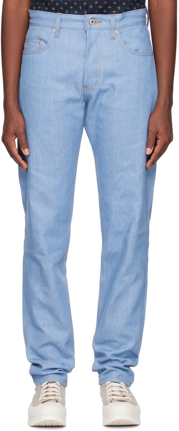 Naked & Famous Denim Blue Easy Guy Jeans Naked and Famous Denim