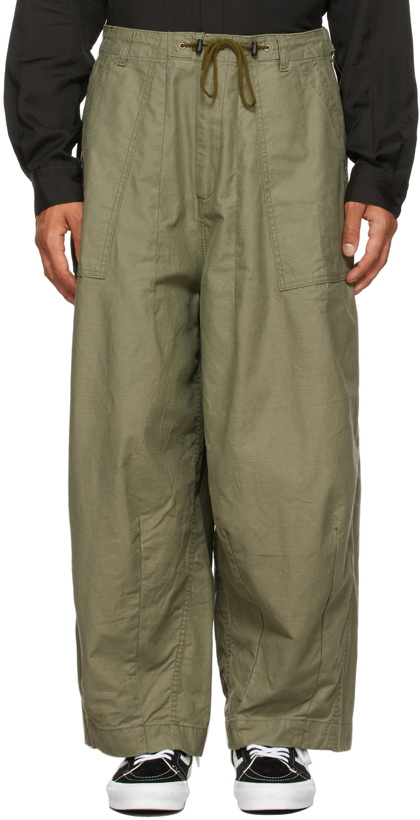 Photo: Needles Khaki H.D. Fatigue Trousers