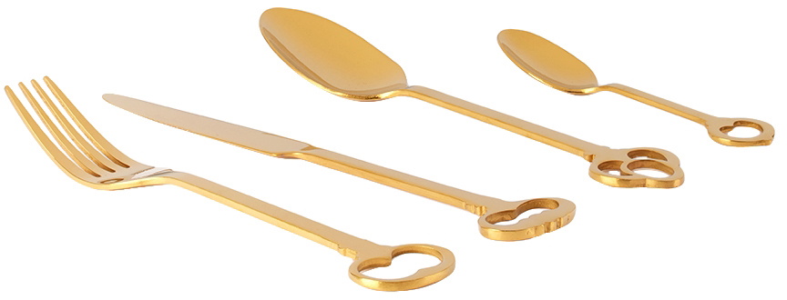 Seletti Gold Keytlery Cutlery Set
