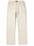 Cherry Los Angeles - Rincon Double Knee Straight-Leg Cotton-Canvas Trousers - Neutrals