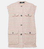 Versace Oversized tweed vest