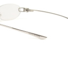 Gentle Monster Musubi Optical Glasses in Silver/Clear 