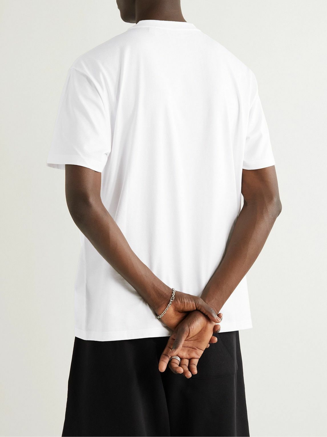 Burberry White Cotton T-Shirt main image 1