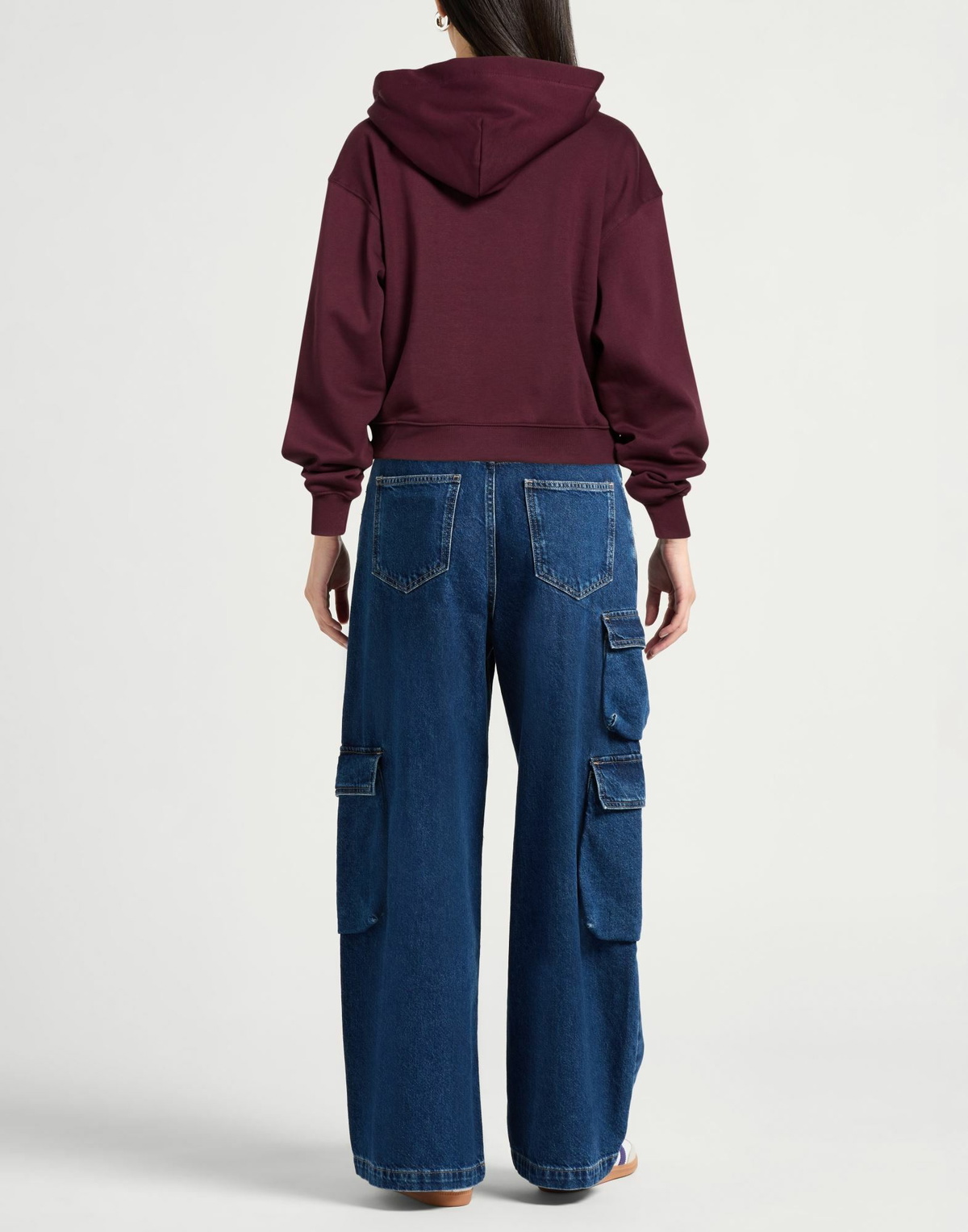 Alpha Industries Womens Sweatshirt Burgundy