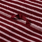 Tekla Fabrics Organic Terry Bath Towel in Red/Rose