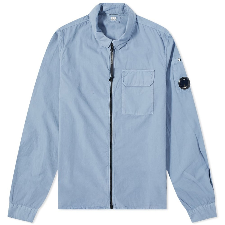 Photo: C.P. Company Men's Arm Lens Zip Overshirt in Infinity