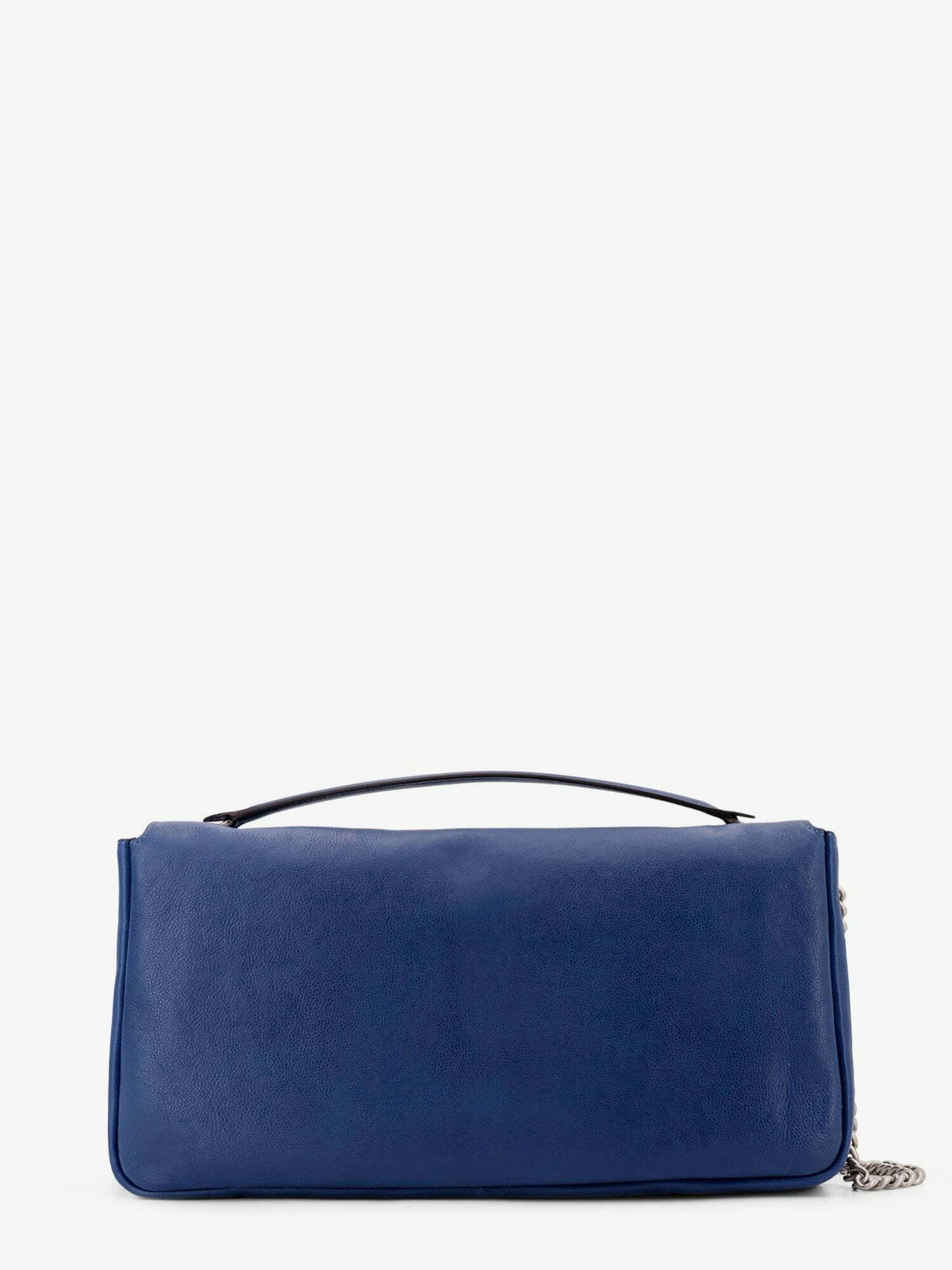 【FENDI】BAGUTTE CHAIN LARGE SHOULDER BAG Fendi Baguette Chain Large Blue Womens Shoulder Bag Fendi