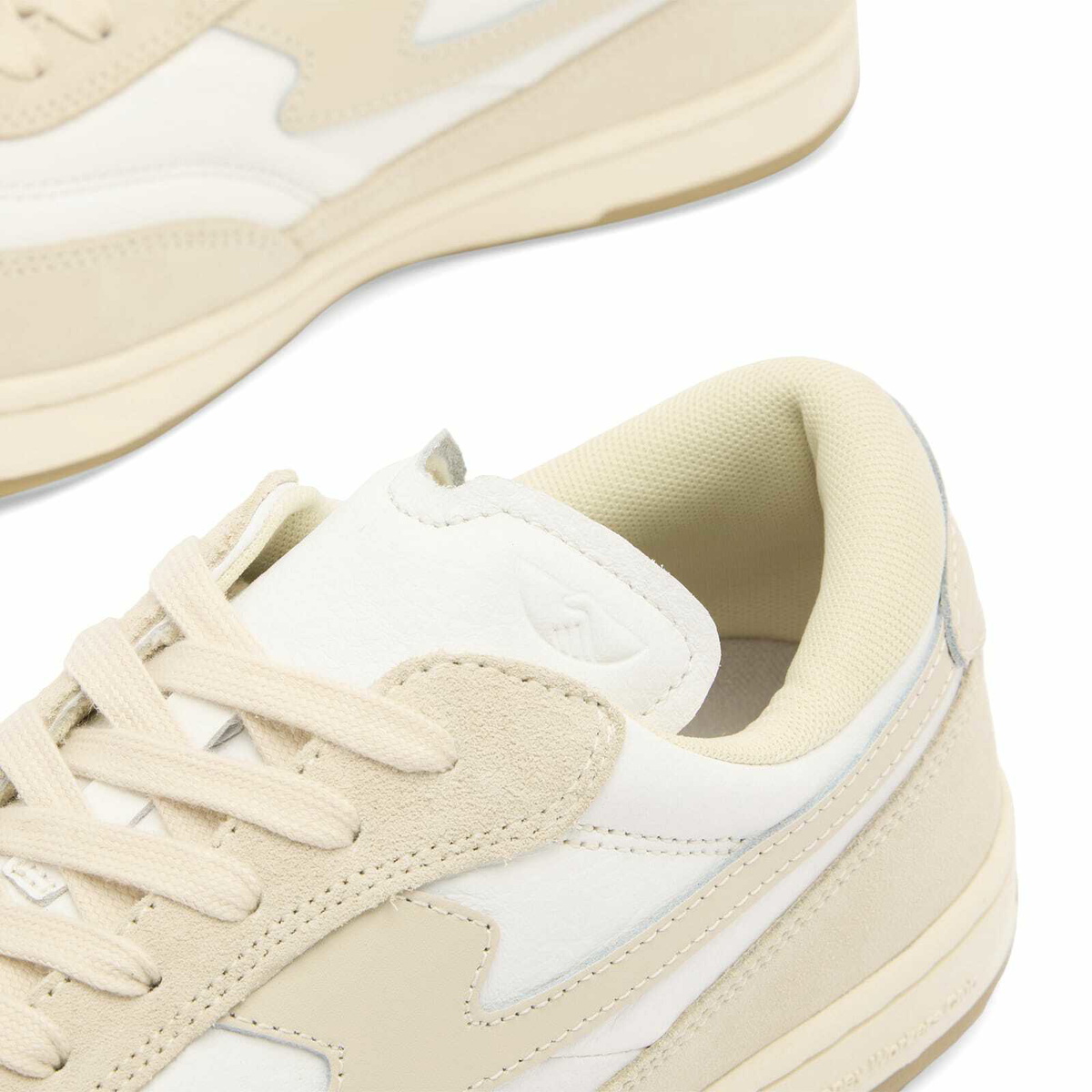Stepney Workers Club Men's Casson S-Strike Leather Suede Sneaker in White