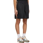 South2 West8 Black Sateen Trail Shorts