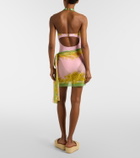 Versace Cotton and silk voile beach cover-up