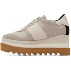Stella McCartney Beige Sneakelyse Grainy Eco Alter Mat Sneakers