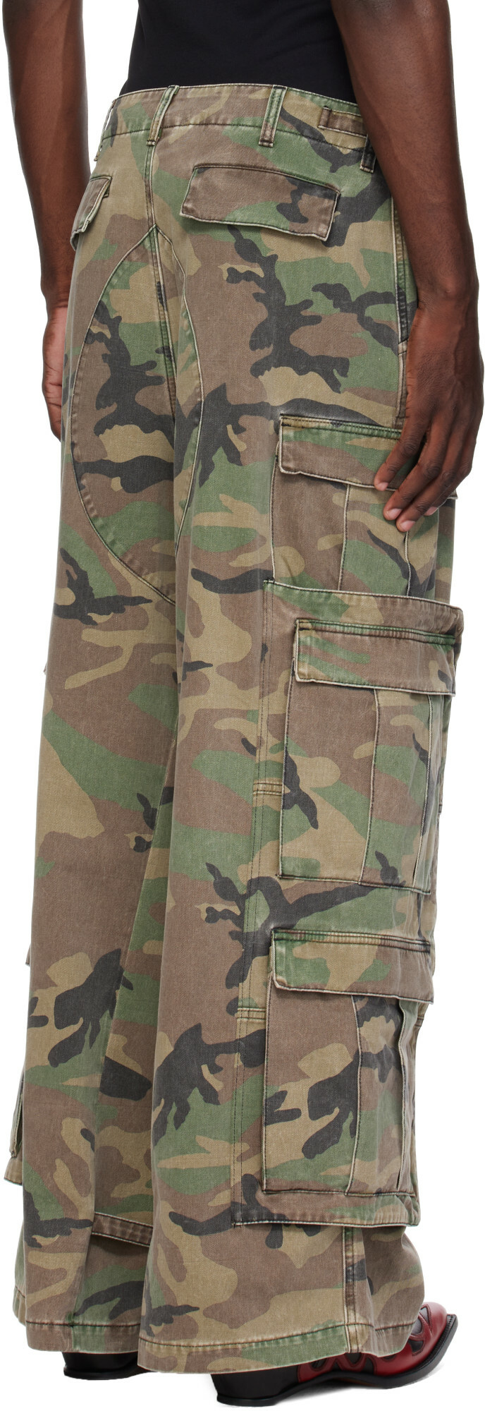 VETEMENTS Khaki Merged Cargo Pants