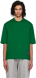 MASTERMIND WORLD Green Paneled T-Shirt