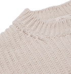 Altea - Striped Ribbed-Knit Sweater - Neutrals