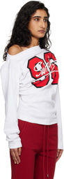 Vivienne Westwood White '96 Switch' Long Sleeve Hebo T-shirt