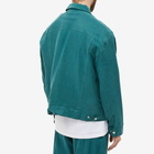 MKI Men's Cupro Trucker Jacket in Teal