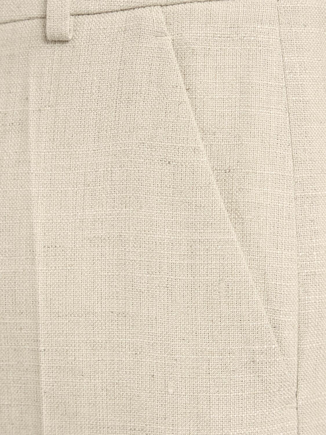 Linen and viscose Pants
