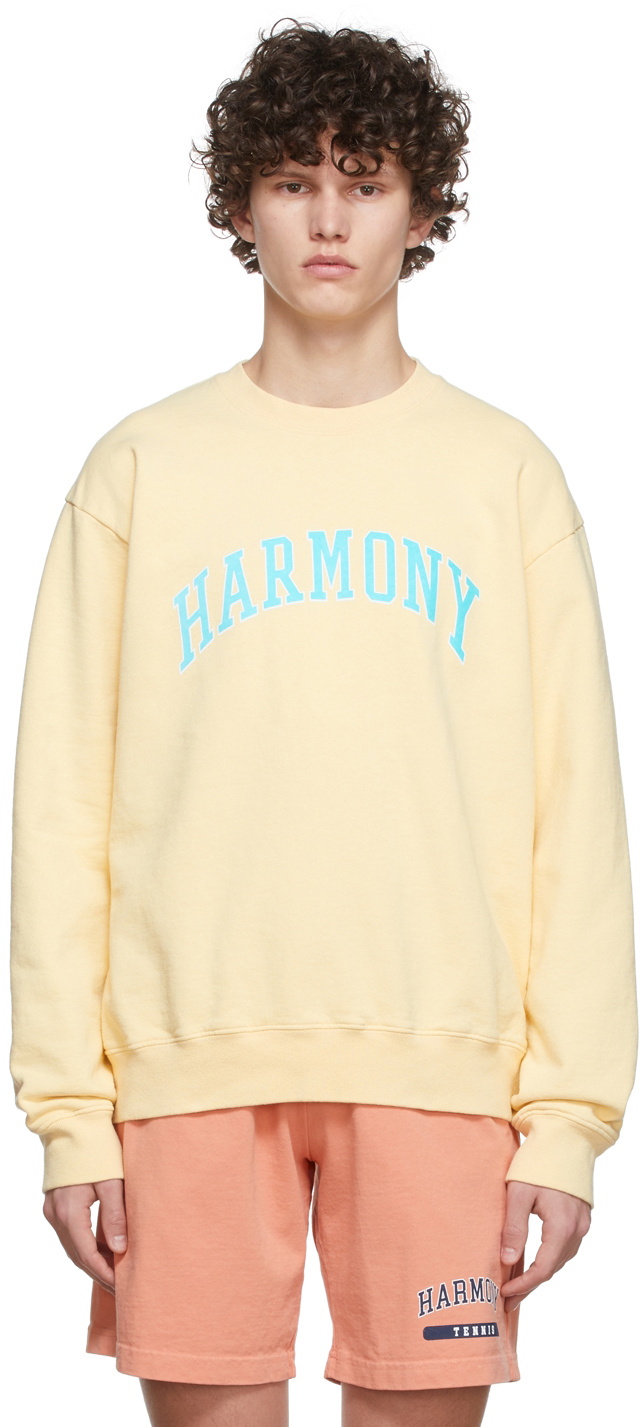 Harmony Yellow Cotton Sweatshirt