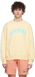 Harmony Yellow Cotton Sweatshirt
