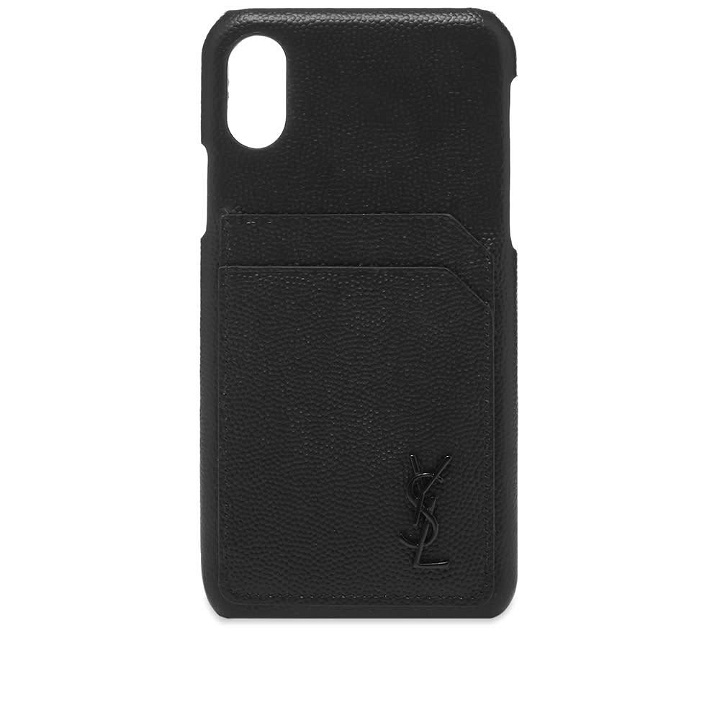 Photo: Saint Laurent YSL Metal Logo iPhone X Case