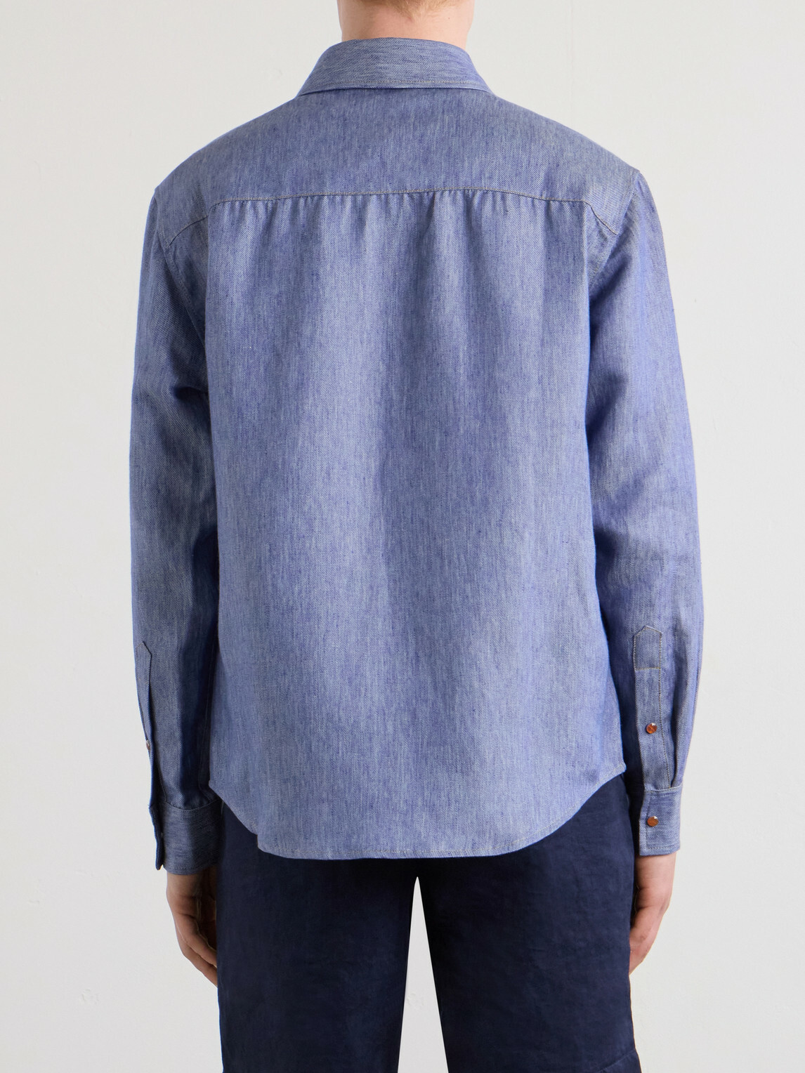 God's True Cashmere - Linen Shirt - Blue