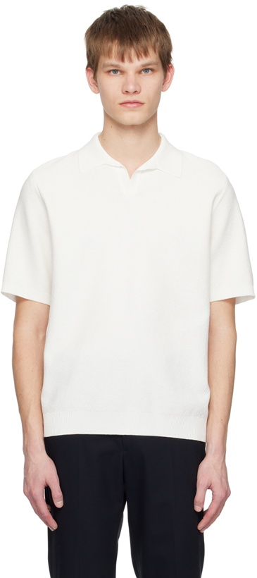 Photo: Solid Homme Off-White Ribbed Polo