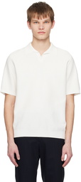 Solid Homme Off-White Ribbed Polo