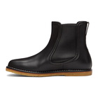 Loewe Black Ribbed Chelsea Boots