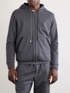 Moncler - Cotton Zip-Up Hoodie - Gray