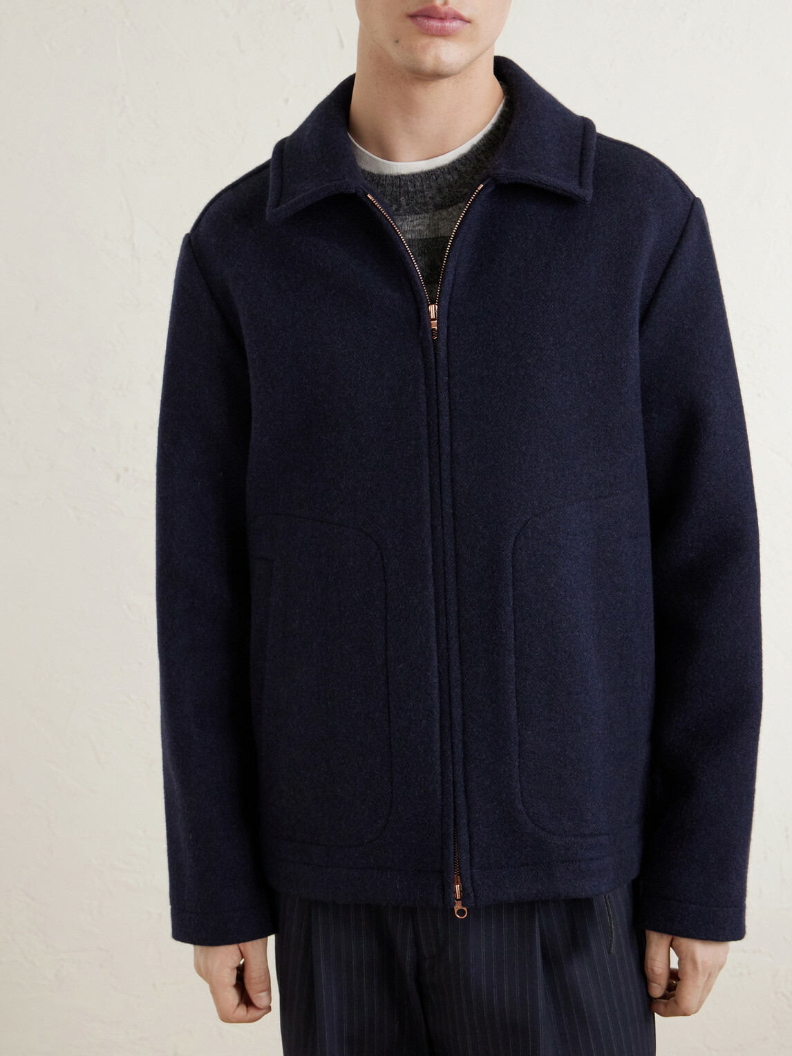 Private White V.C. - The Civvy Merino Wool and Cashmere-Blend Jacket - Blue