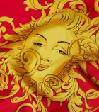 Versace Printed silk twill scarf