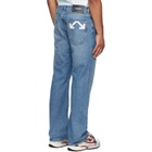 Off-White Blue Half Arrow Slim Relaxed Jeans