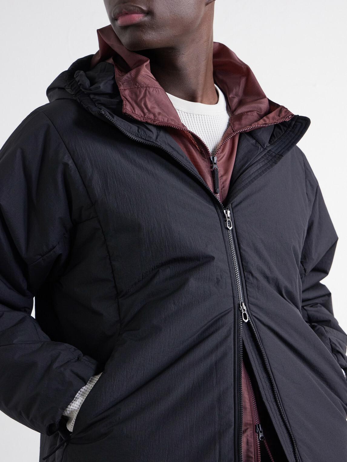 Goldwin - Tsubai Hooded Padded Shell Ski Jacket - Black