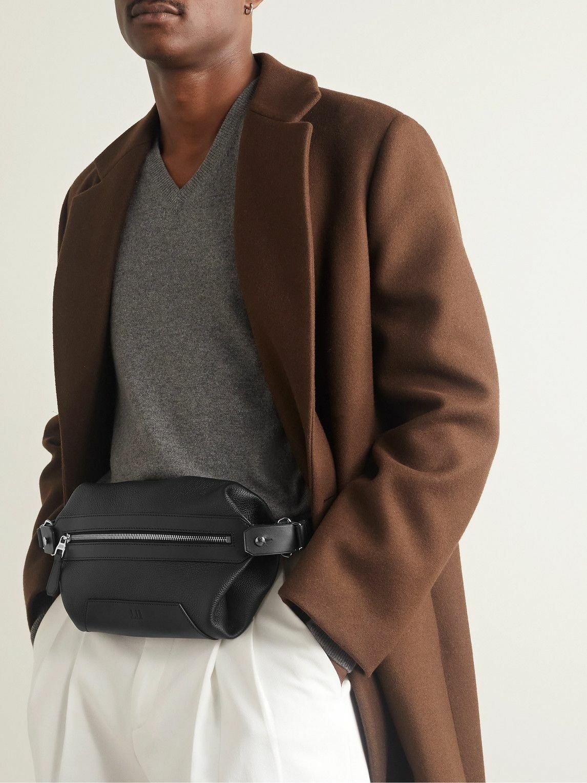Dunhill Men's Luxury Leather 1893 Harness Belt Bag