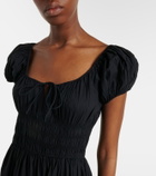 Dôen Quinn gathered cotton midi dress