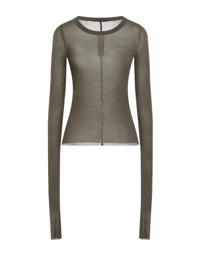 Photo: Rick Owens Womens T-shirt Dark in Green
