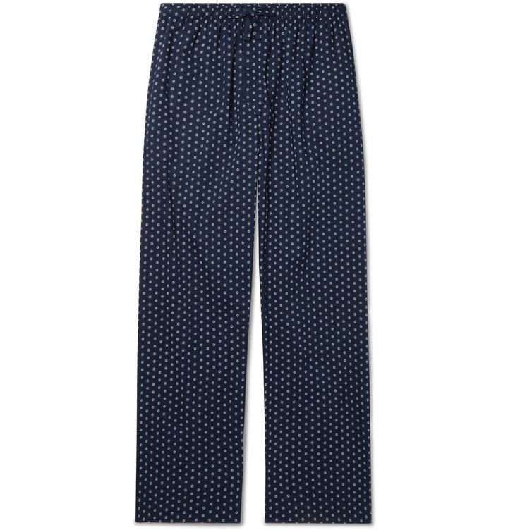 Photo: DEREK ROSE - Printed Cotton-Voile Pyjama Trousers - Blue