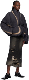 lesugiatelier Black Gradient Puffer Jacket