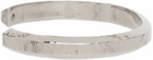 Brioni Silver Hammered Bracelet