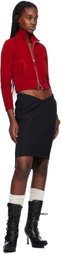 Dsquared2 Red Mini Fit Zipped Sweatshirt
