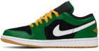 Nike Jordan Black & Green Air Jordan 1 Low SE Sneakers