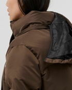 Daily Paper Wmns Epuffa Long Brown - Womens - Down & Puffer Jackets